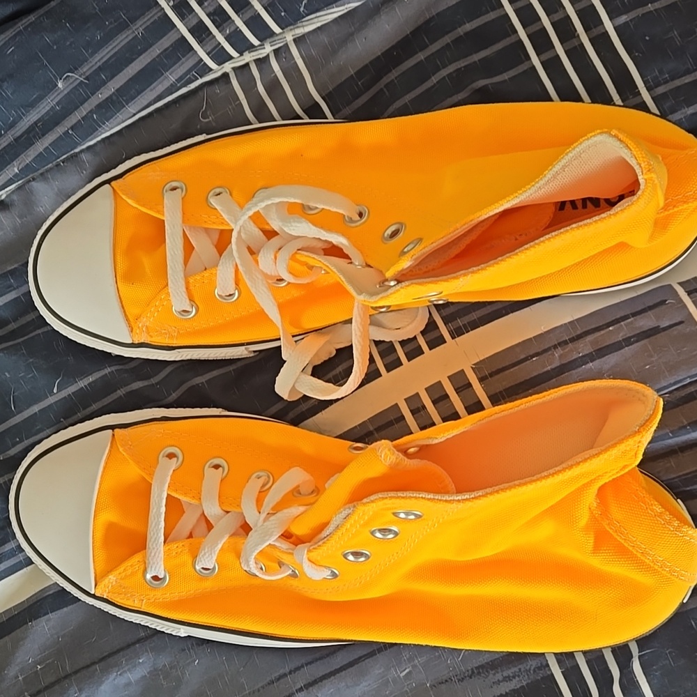 Converse Chuck Taylor All Star Hi Laser Orange White Men's 10